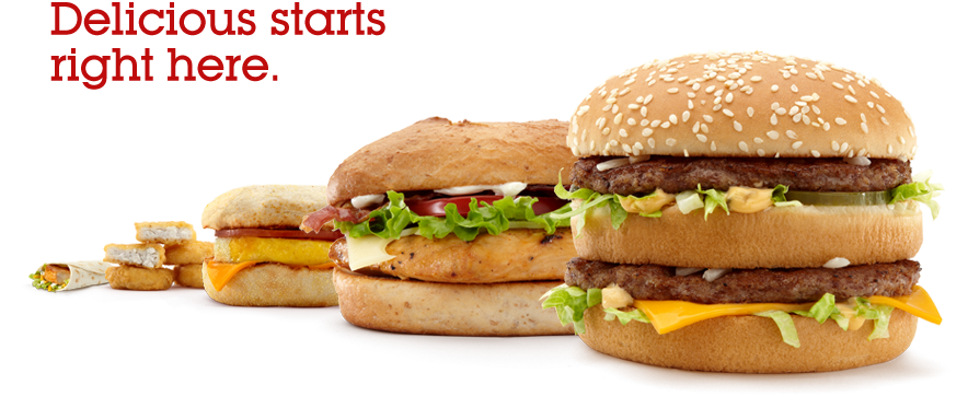 Various McDonald foods