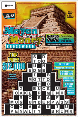 Two dollor scratch ticket.